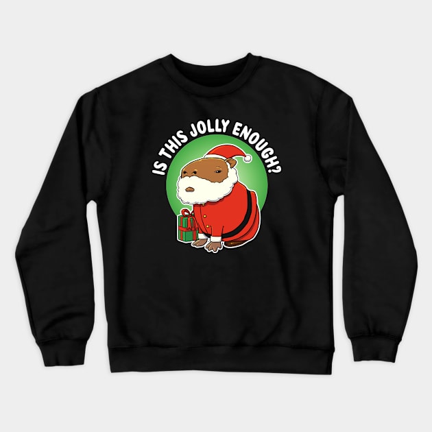 Is this jolly enough Capybara Christmas Crewneck Sweatshirt by capydays